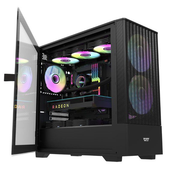 DarkFlash Casing DK415 M-ATX PC Gaming Case Black DarkFlash Casing DK415 M-ATX PC Gaming Case Black